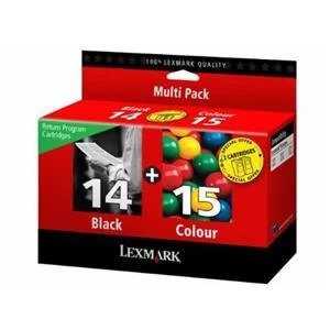 Lexmark 14 Black & 15 Tri Colour Ink Cartridge