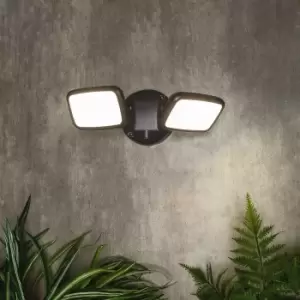 Lynn 2 Light Outdoor Wall Light (IP65) - Dark Grey