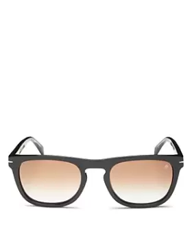 David Beckham Mens Square Sunglasses, 53mm