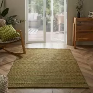 Naturelle Ancoats 80x150cm Green Jute/ Seagrass Pitloom Rug