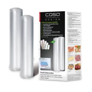 Vacuum Sealer Bags 2 Rolls 27.5 x 600cm Tear Resistant Strong Weld Seal by CASO