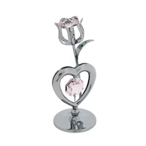 Crystocraft Heart & Tulip with Crystals From Swarovski