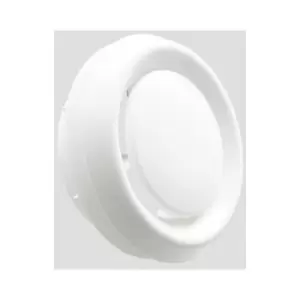 Manrose 200mm/8 Internal Round Circular Air Diffuser With Round Spigot And Adjustable Central Disc - 1259
