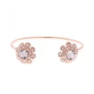 Ted Baker Ladies Rose Gold Plated Seniie Crystal Daisy Lace Bangle