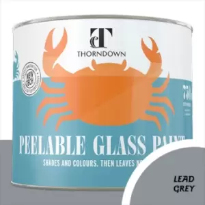 Thorndown Lead Grey Peelable Glass Paint 150ml - Opaque