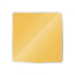 Cosy Magnetic Glass Whiteboard 450X450MM Warm Yellow