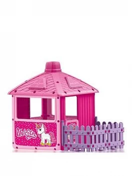 Dolu City Play House With Fence - Pink