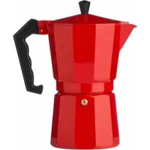 Premier Housewares - 9 Cup Red Aluminium Espresso Maker
