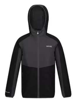 Boys, Regatta Kids Volcanics VI Waterproof Insulated Jacket, Black/Grey, Size 5-6 Years
