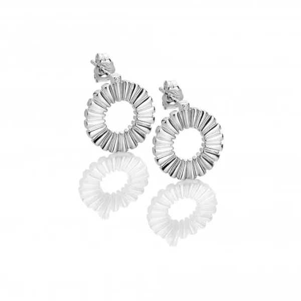 Sunbeam Sterling Silver Diamond Earrings DE763