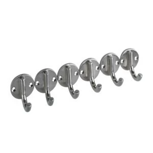IT Kitchens Zinc alloy Multi purpose hooks Pack of 6