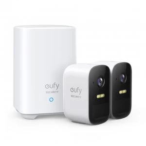 Eufy eufyCam 2C 2-Cam Kit Wireless Home Security Camera System - White