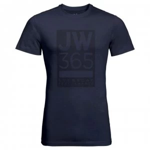Jack Wolfskin Logo T Shirt - Night Blue 1010
