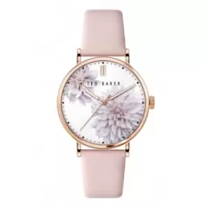 Ted Baker Ladies Phylipa Peonia Stainless Steel Rose Gold Tone Watch BKPPHF008