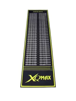 XQ Max Check out Dartmat, Black-Green. Size: 80x285cm. Material: 100% Polyester with gelfoam backing.