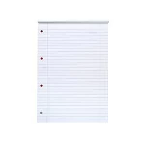 5 Star Refill Pad FSC Feint Headbound Ruled with Margin 70gsm 4 Hole Punched 80 Sheets A4 Pack 10