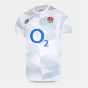 Umbro England Rugby Warm Up Top Junior - White