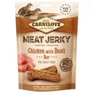 Carnilove Meat Jerky Chicken with Quail Dog Treat Bar - 100g (x1 bag)
