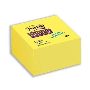 Post-it Super Sticky Notes Cube Yellow 1 x 350 Sheets