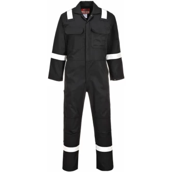 Portwest - BIZ5 - Bizweld Iona Welders Overall Boiler Suit BLACK XXXL
