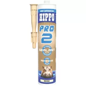 Hippo PRO2 Adhesive & Sealant 290ml Cartridge - Beige