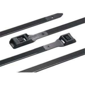 Cable tie 275mm Black Heavy duty UV proof Heat resistant Releasable