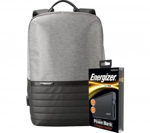 ENERGIZER EPB001 Backpack with Power Bank - Grey & Black, Grey