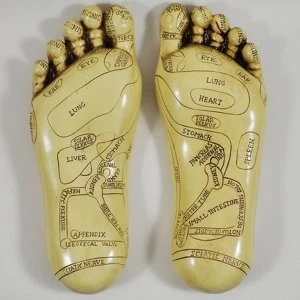 Pair of Reflexology Feet Sculpture H22.5cm