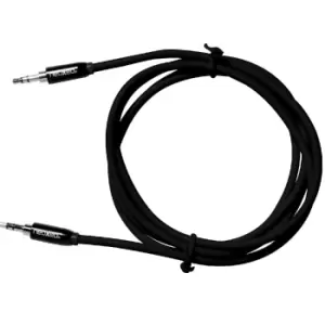 NeoXeo 3.5mm Jack Cable Male/Male for Smartphone/MP3 Player - Black/Metal