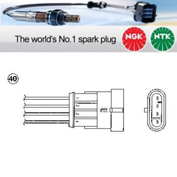 1x NGK NTK Oxygen O2 Lambda Sensor OZA532-A4 OZA532A4 (1786)
