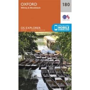 Oxford, Witney and Woodstock by Ordnance Survey (Sheet map, folded, 2015)