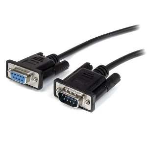 StarTech 1m Black Straight Through DB9 RS232 Serial Cable - M/F