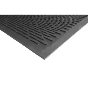 Entrance matting, Black rubber, LxW 1750 x 1150 mm