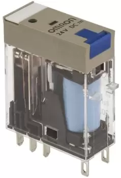 Omron, 24V dc Coil Non-Latching Relay DPDT, 5A Switching Current Plug In, G2R-2-SNI 24DC(S)