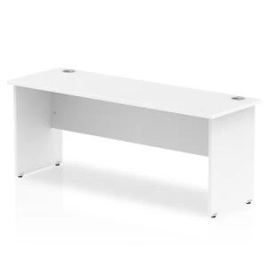 Trexus Desk Rectangle Panel End Leg 1800x600mm White Ref MI002249
