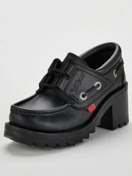 Kickers Klio Lace Heeled Shoes - Black