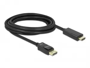 3m Displayport 1.1 To HDMI Black Cable