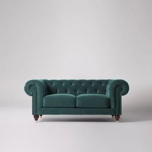 Swoon Winston Velvet 2 Seater Sofa - 2 Seater - King Fisher