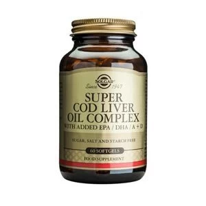 Solgar Super Cod Liver Oil Complex Softgels 60 Softgels
