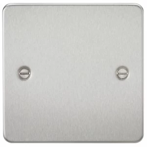 20 PACK - Flat Plate 1G blanking plate - brushed chrome