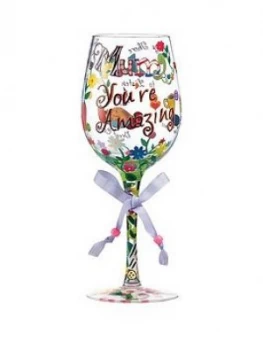Lolita Mum You're Amazing Standard Wine Glass, One Colour, Women