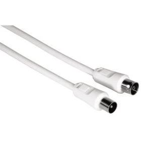Thomson Antenna cable coax plug - coax socket 1.5m 80dB - White