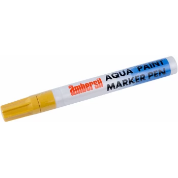 Ambersil - 32497-AA Aqua Paint Marker Pen 4mm - Yellow