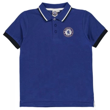 Source Lab Chelsea FC Polo Shirt Junior Boys - Blue