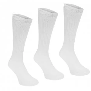 Calvin Klein 3 Pack Sport Crew Socks - White