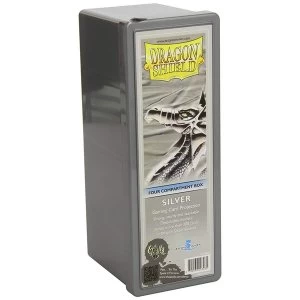 Dragon Shield Storage Box With 4 compartments - Silver