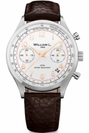 Mens William L 1985 Vintage Chrono Chronograph Watch WLAC01BCORBM