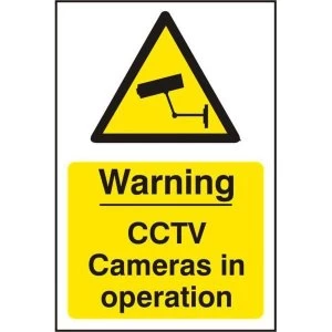 ASEC Warning CCTV Cameras in Operation 200mm x 300mm PVC Self Adhesive Sign