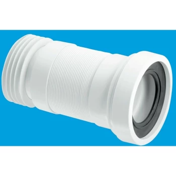 Straight Flexible 170-410mm WC Connector - 110mm Outlet - Mcalpine