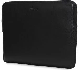 Knomo 45-101-BLK 13" Leather Laptop Sleeve